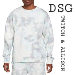 DSG X TWITCH + ALLISON Men's Terry Crew Pour Dye Sweatshirt Size S